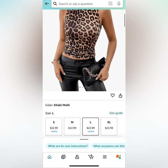 Mock Neck Leopard Print Tank Top *NEW* - Picture 6 of 6